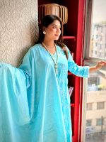 সম্পূর্ণ প্রিমিয়াম সুতি থ্রি পিস - Image 5