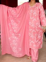সম্পূর্ণ প্রিমিয়াম সুতি থ্রি পিস - Image 3
